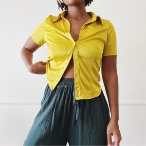 Urban Outfitters Yellow Blouse